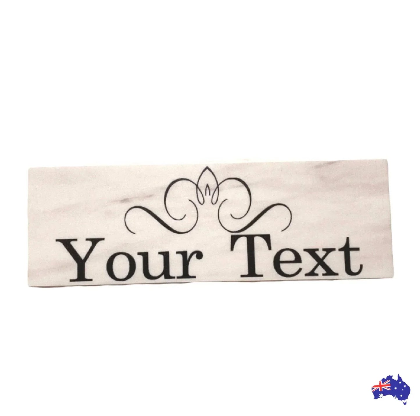 Custom Personalised Shabby Chic Scroll Sign - The Renmy Store Homewares & Gifts