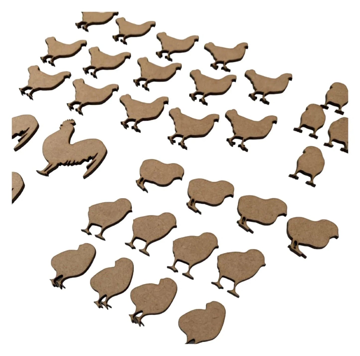 Chicken Rooster Chicks Set MDF DIY - The Renmy Store Homewares & Gifts