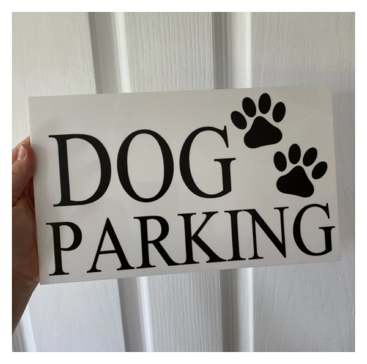 Dog Cat Pet Paw White Custom Sign - The Renmy Store Homewares & Gifts