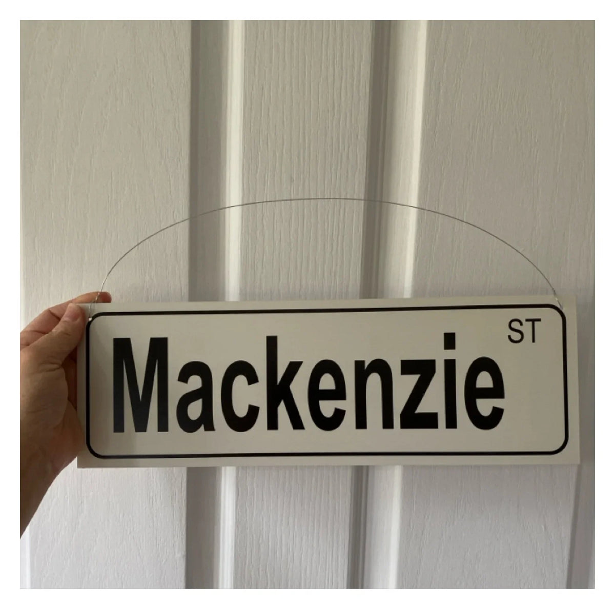Street Grey Custom Personalised Sign - The Renmy Store Homewares & Gifts