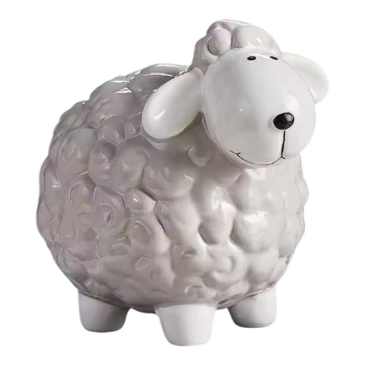 Sheep Ewe Money Box Piggy Bank Savings Ornament - The Renmy Store Homewares & Gifts