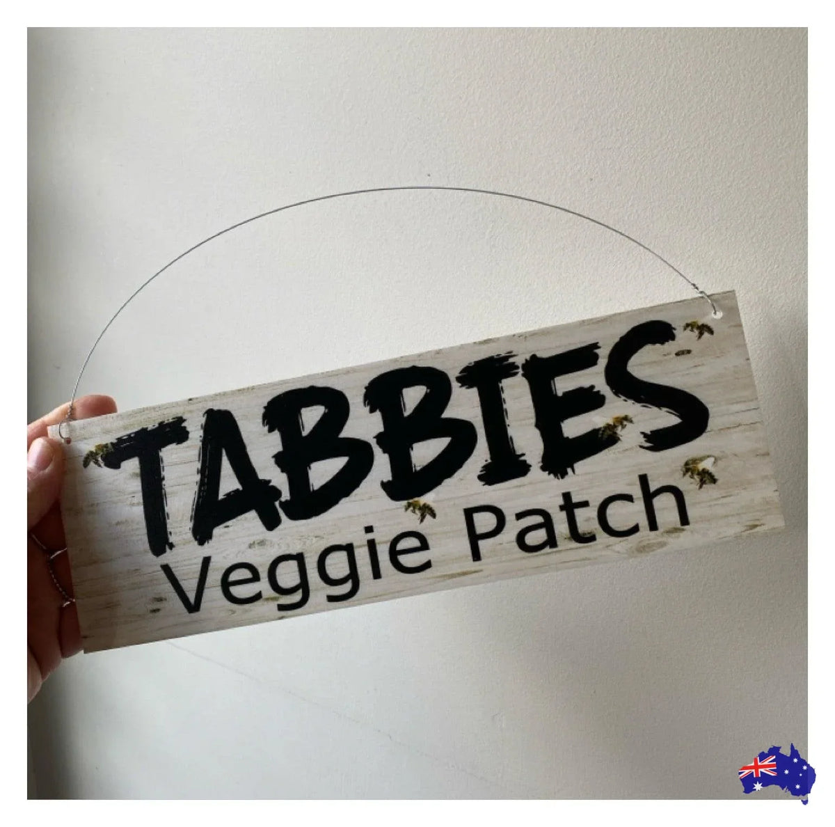 Custom Veggie Patch Garden Bees Sign - The Renmy Store Homewares & Gifts