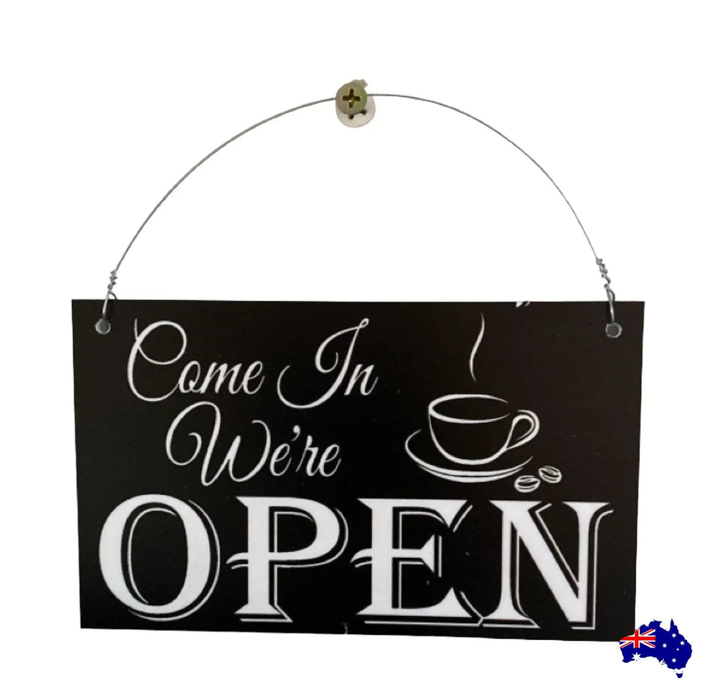 Open Closed Coffee Tea Shop Hanging Sign - The Renmy Store Homewares & Gifts