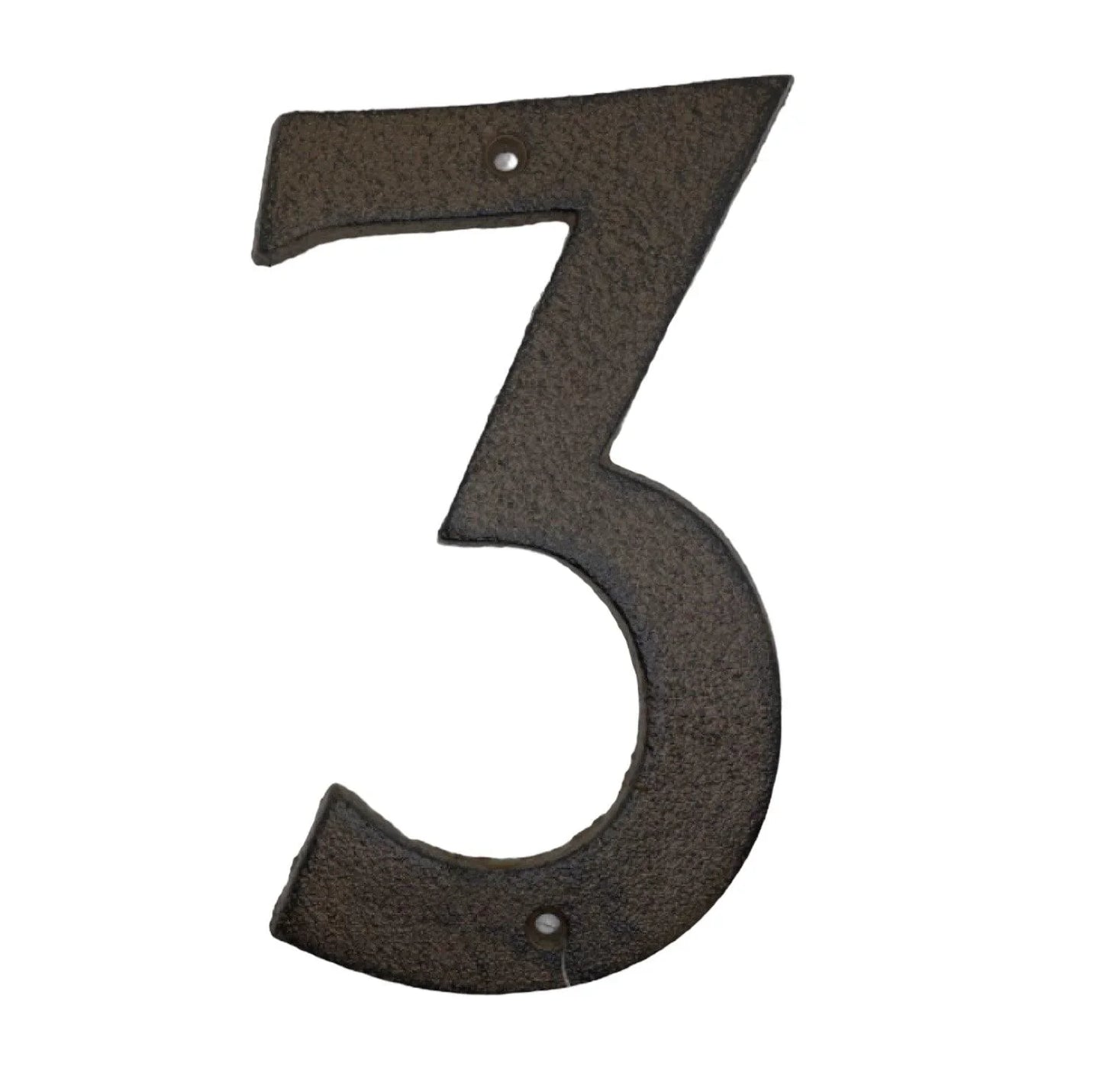 Number 3 Cast Iron Metal House Street Fence Wall Letterbox Large 16cm - The Renmy Store Homewares & Gifts