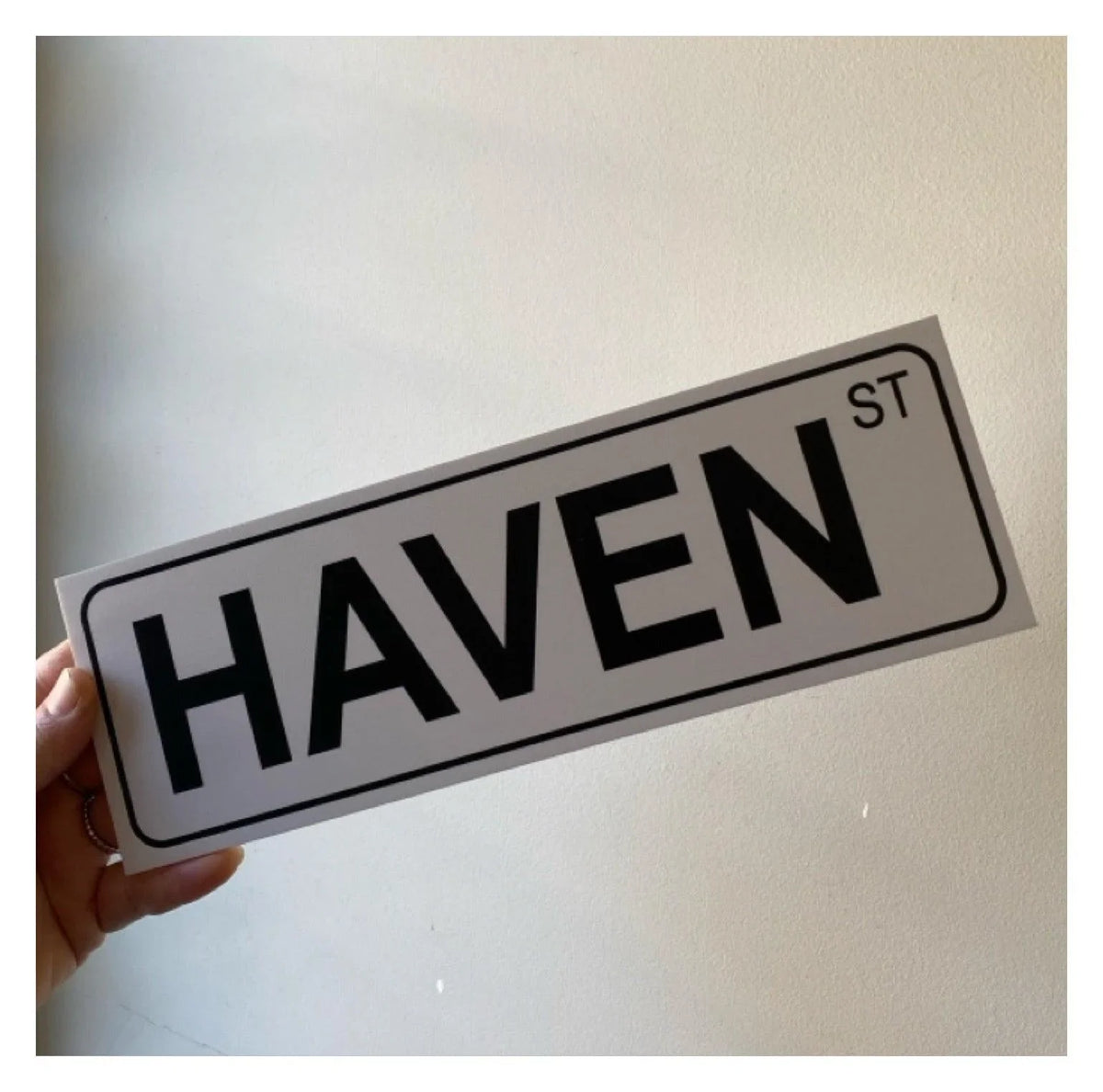 Street Grey Custom Personalised Sign - The Renmy Store Homewares & Gifts