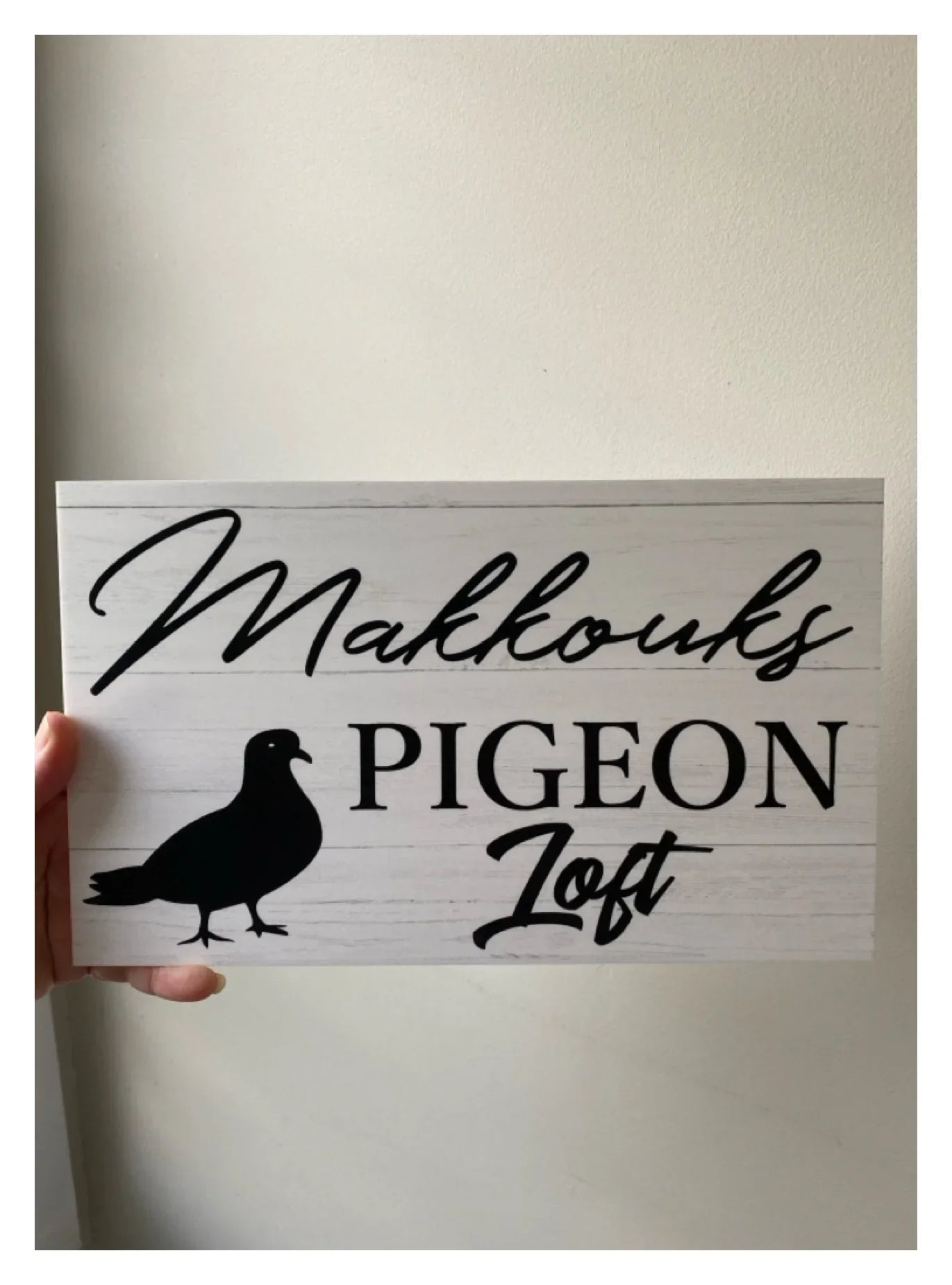 Pigeon Coop Loft House Personalised Custom Sign - The Renmy Store Homewares & Gifts