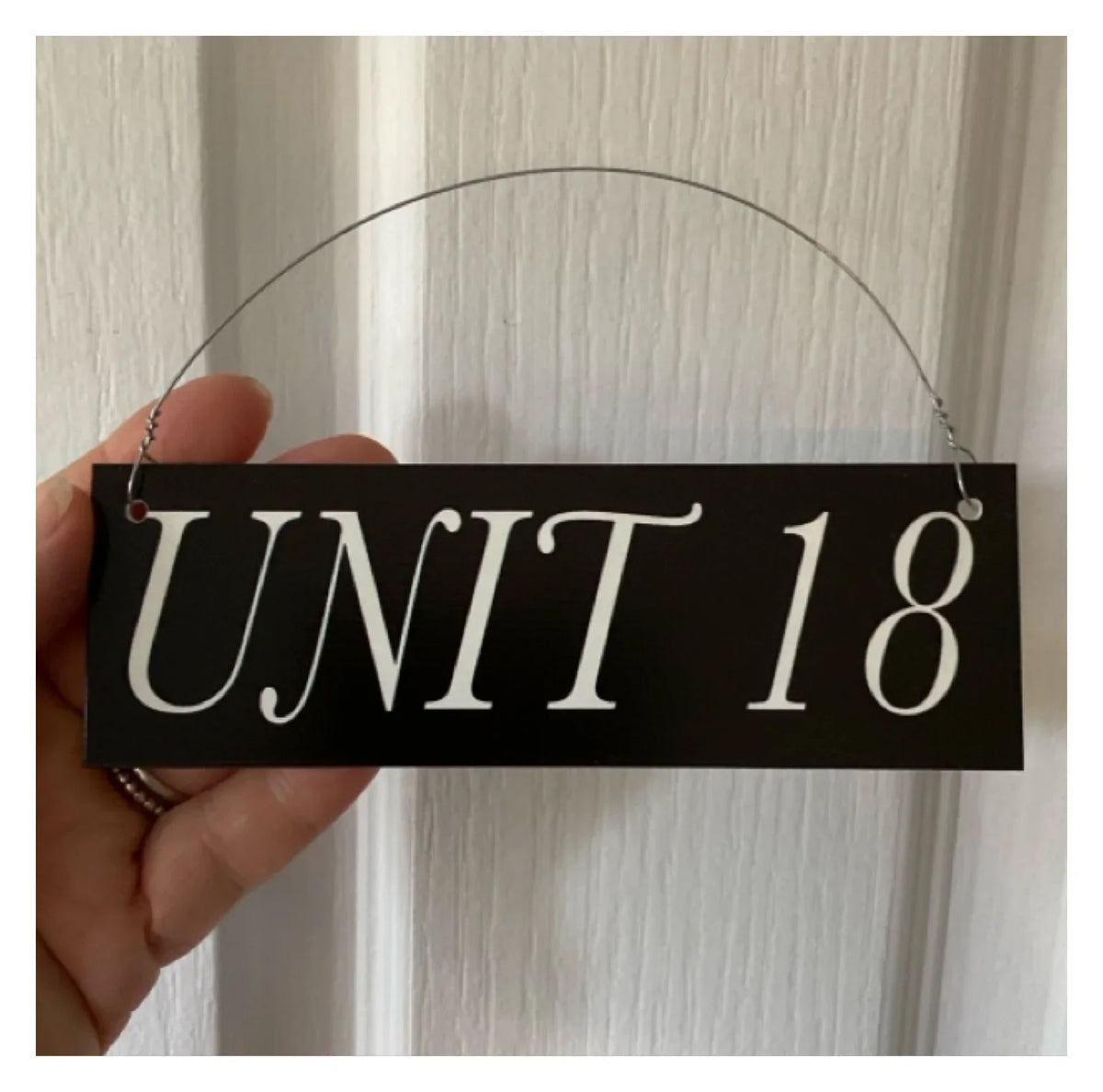 Black White Custom Personalised Outdoor Sign - The Renmy Store Homewares & Gifts