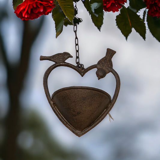 Bird Feeder Hanging Heart Love - The Renmy Store Homewares & Gifts 