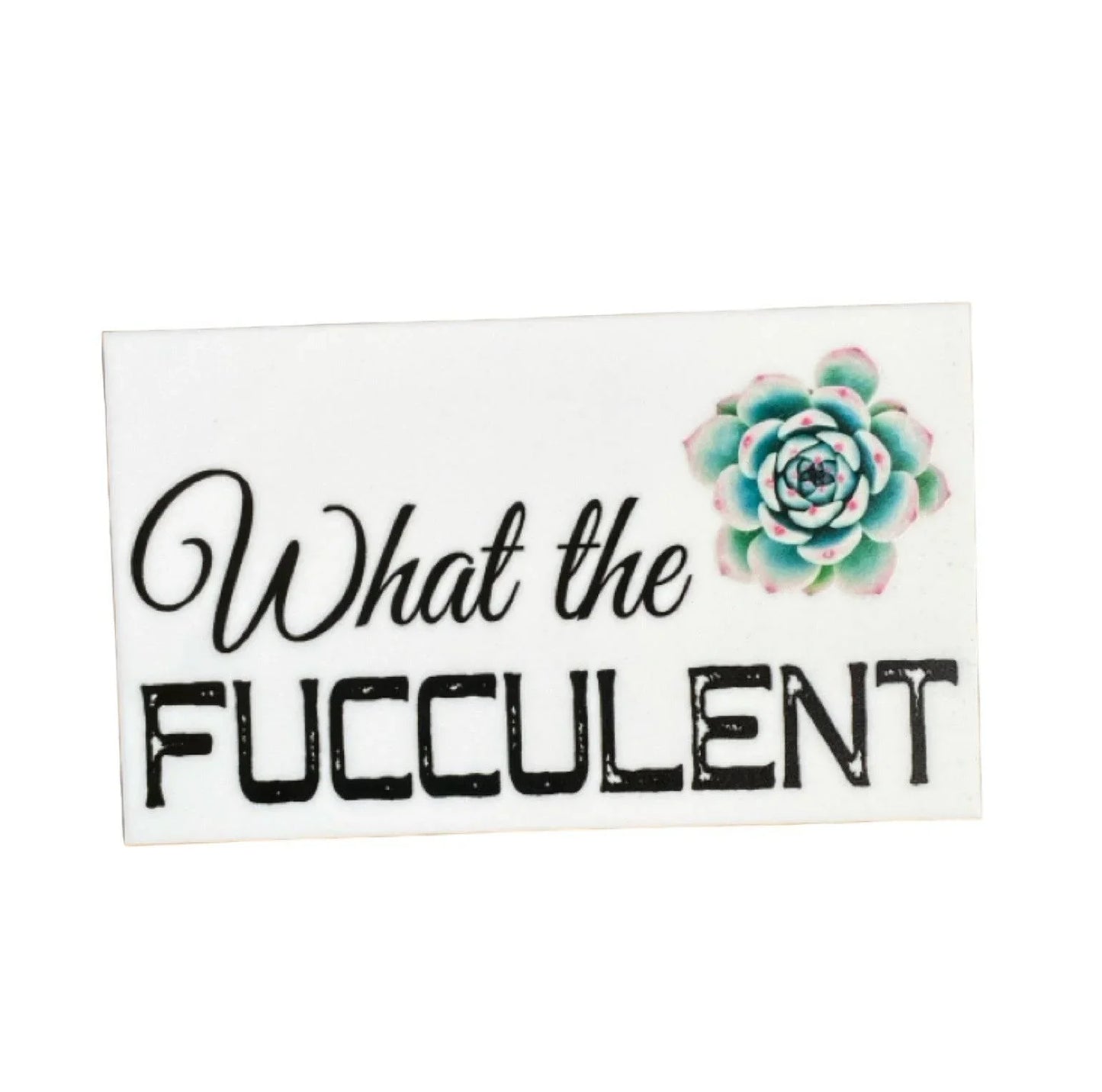 What the Fucculent Succulent Sign - The Renmy Store Homewares & Gifts