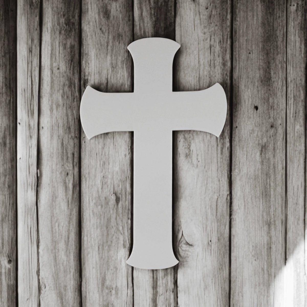 Cross Boho White Dome Plastic Acrylic Decor - The Renmy Store Homewares & Gifts