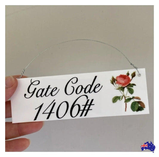 Custom Personalised Your Text Vintage Rose Sign - The Renmy Store Homewares & Gifts