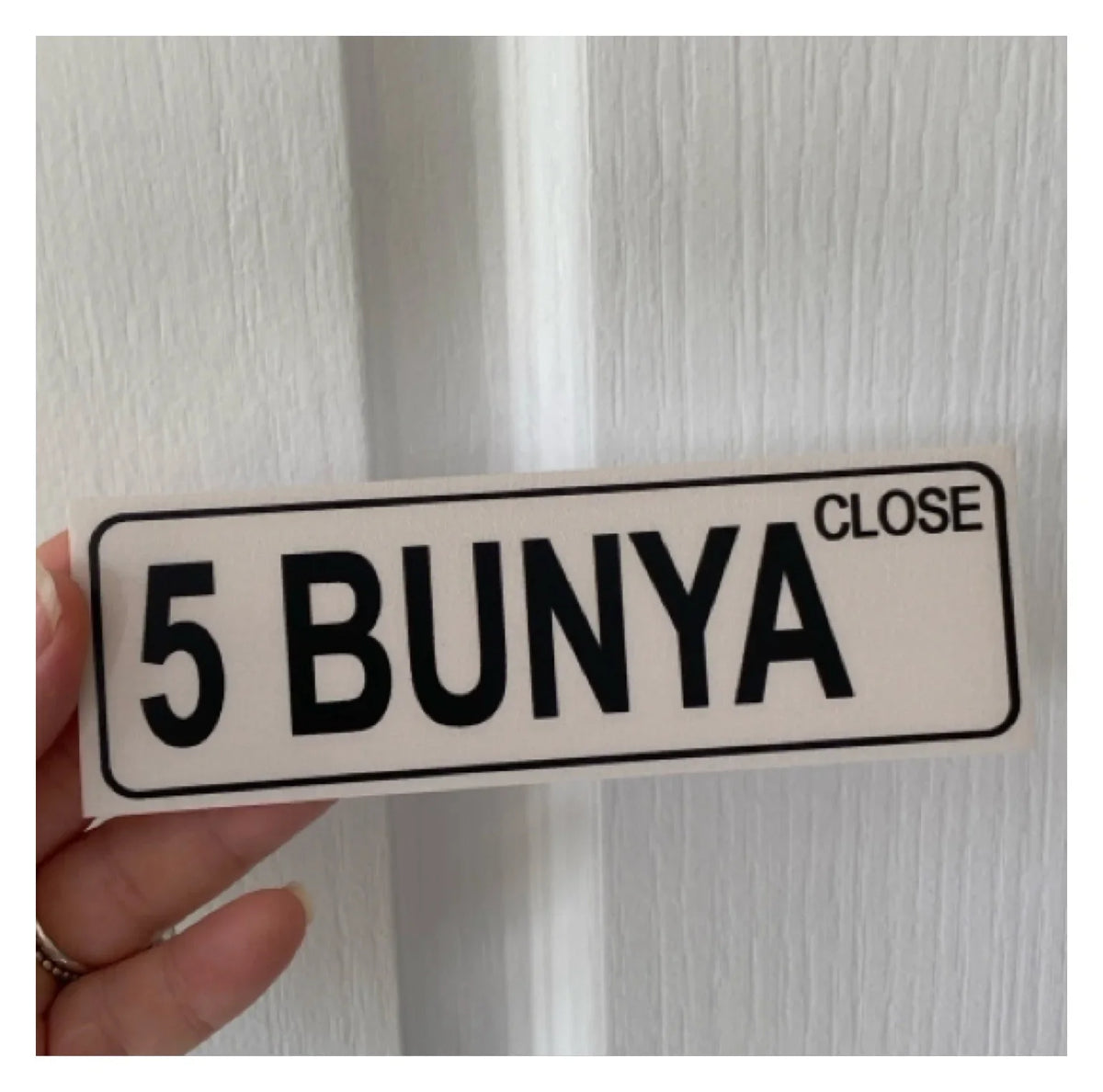 Street Grey Custom Personalised Sign - The Renmy Store Homewares & Gifts