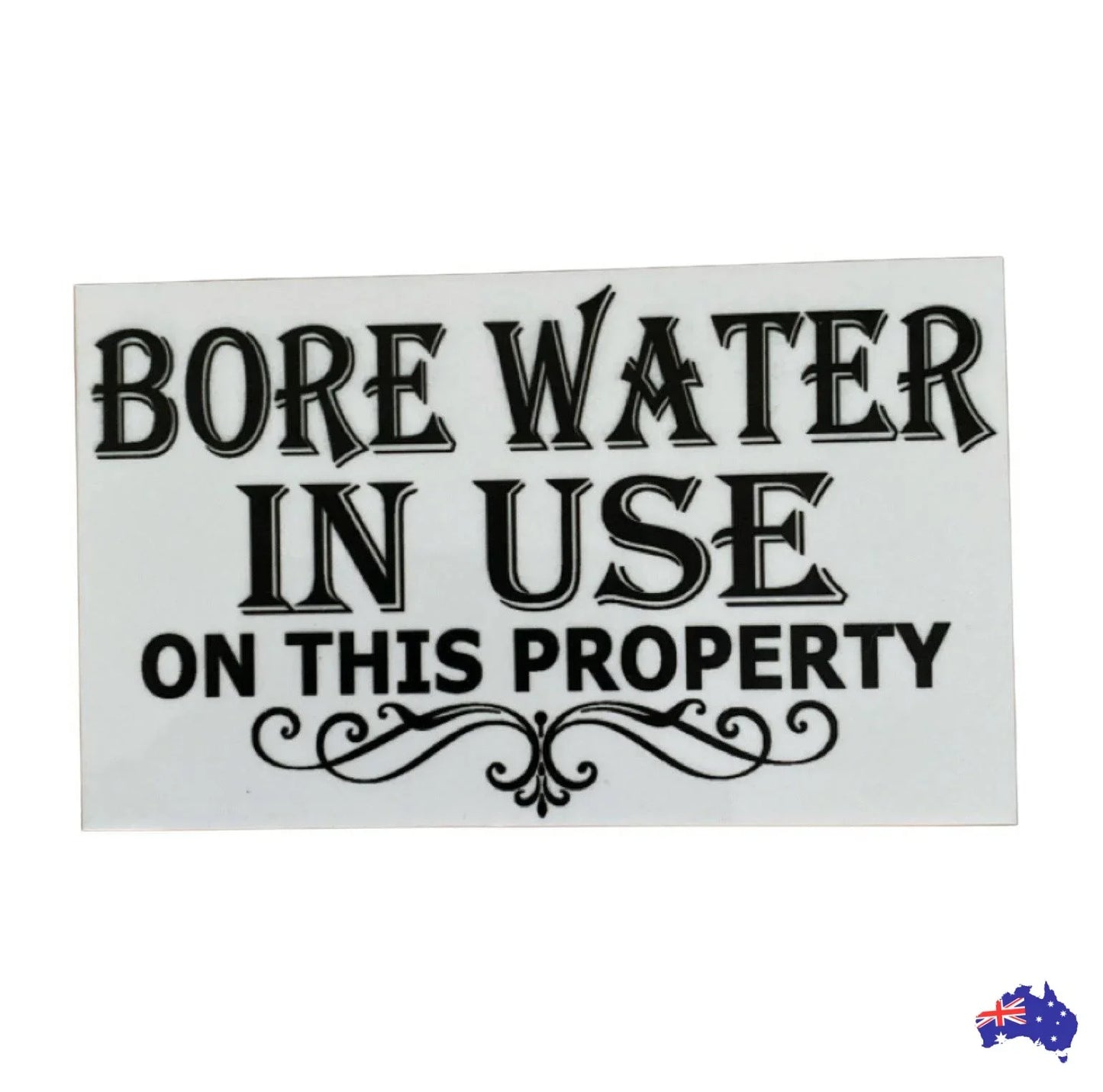 Bore Water In Use On This Property Sign - The Renmy Store Homewares & Gifts