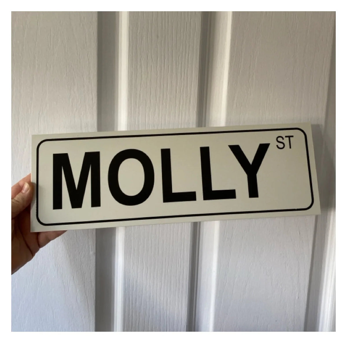 Street Grey Custom Personalised Sign - The Renmy Store Homewares & Gifts
