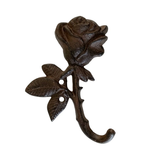 Hook Rose Flower Vintage Cast Iron - The Renmy Store Homewares & Gifts