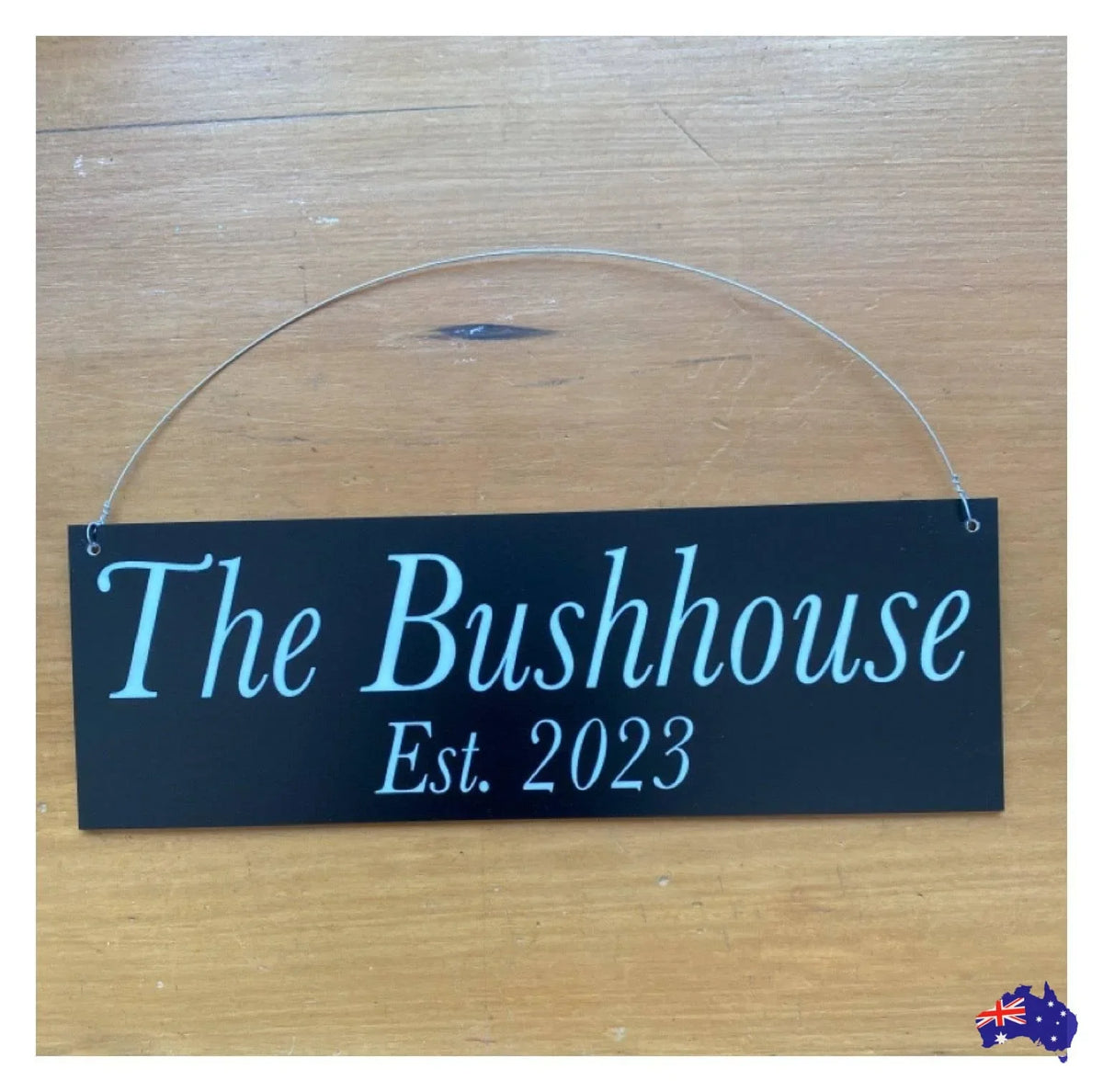 Black White Custom Personalised Outdoor Sign - The Renmy Store Homewares & Gifts