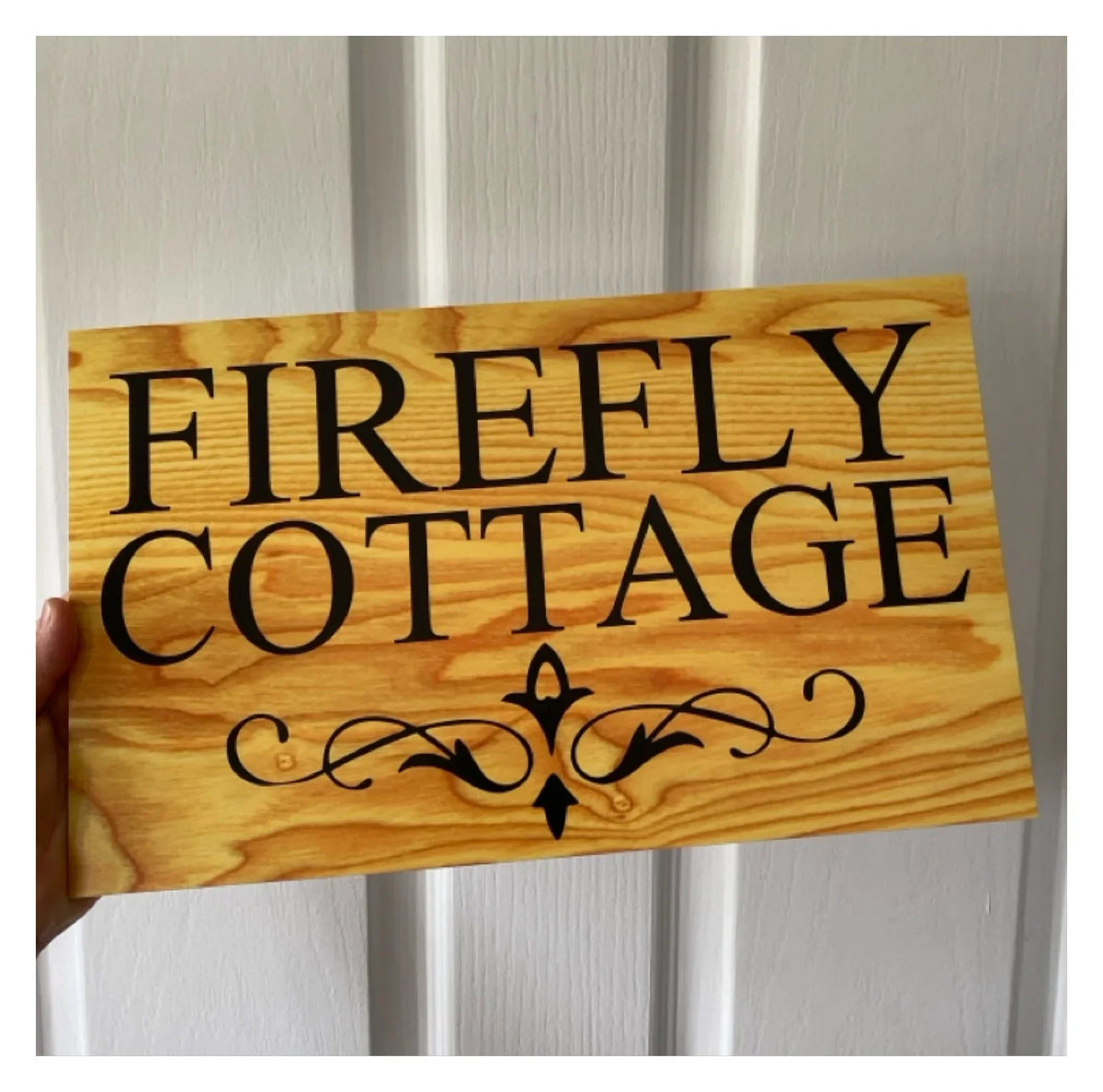 Timber Style Custom Sign or Sticker | Personalised Timber Look Acrylic | Australian Made