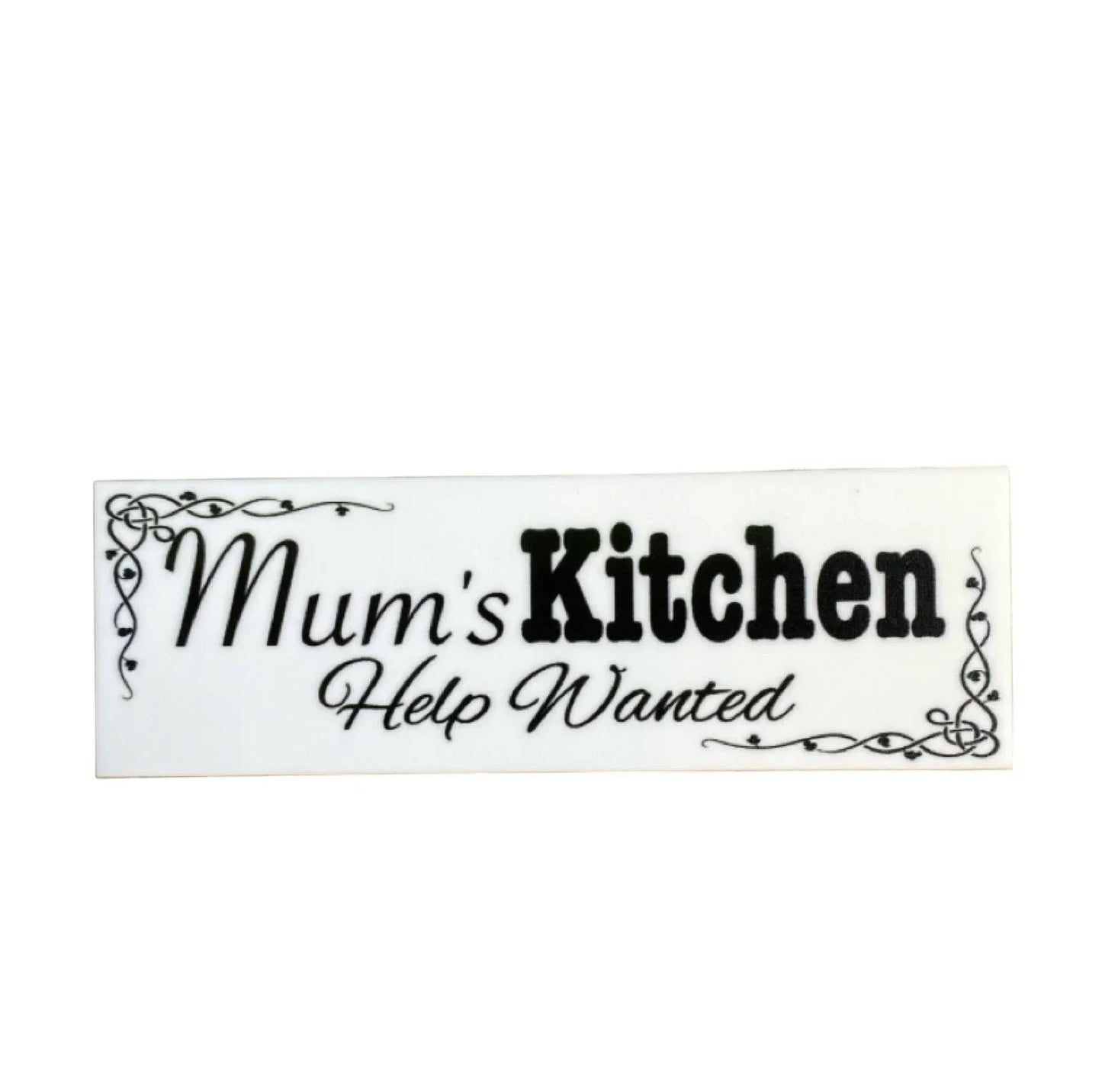 Mum's Kitchen Help Wanted Sign - The Renmy Store Homewares & Gifts