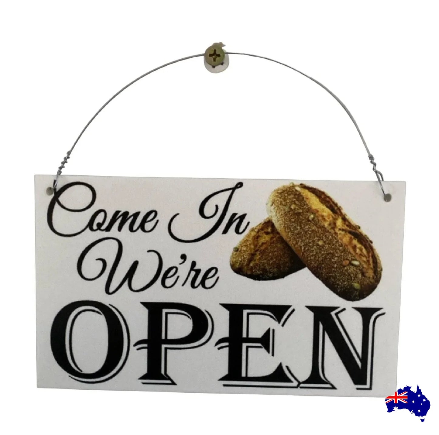Open Closed Bakery Bread Cafe Shop Hanging Sign - The Renmy Store Homewares & Gifts