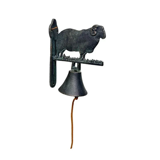 Sheep Ram Doorbell | Ewe Farmhouse Vintage Cast Iron Bell 18.5x8.5x30cm