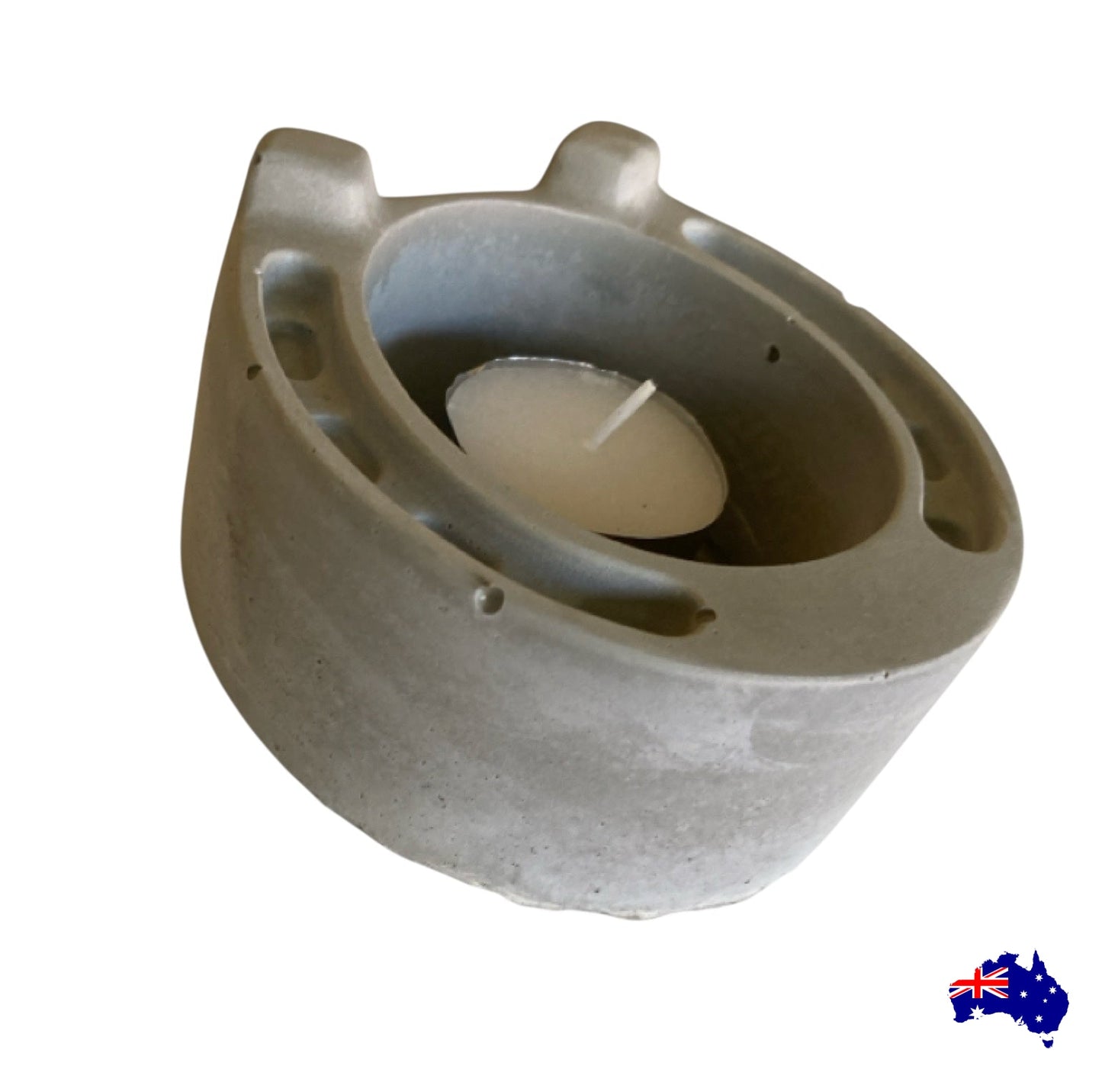 Planter Pot Horseshoe Horse Aussie Handmade Concrete