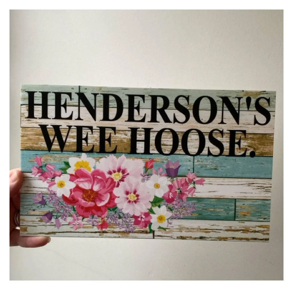 Floral Spring Pink Cottage Custom Sign - The Renmy Store Homewares & Gifts