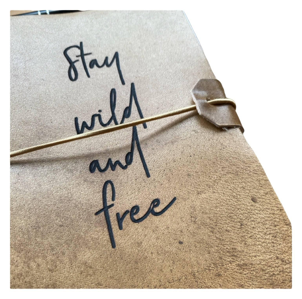 Journal Leather Diary Note Book Wild and Free - The Renmy Store Homewares & Gifts