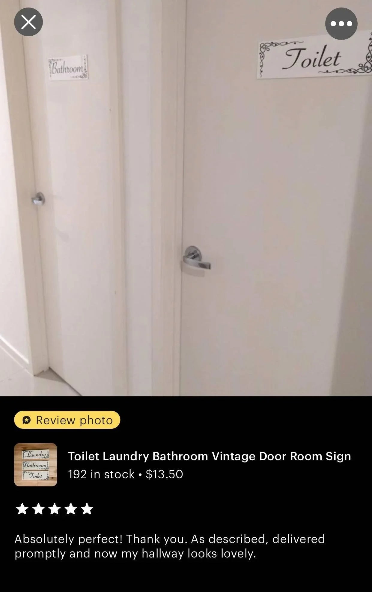 Toilet Laundry Bathroom Vintage Door Room Sign - The Renmy Store Homewares & Gifts