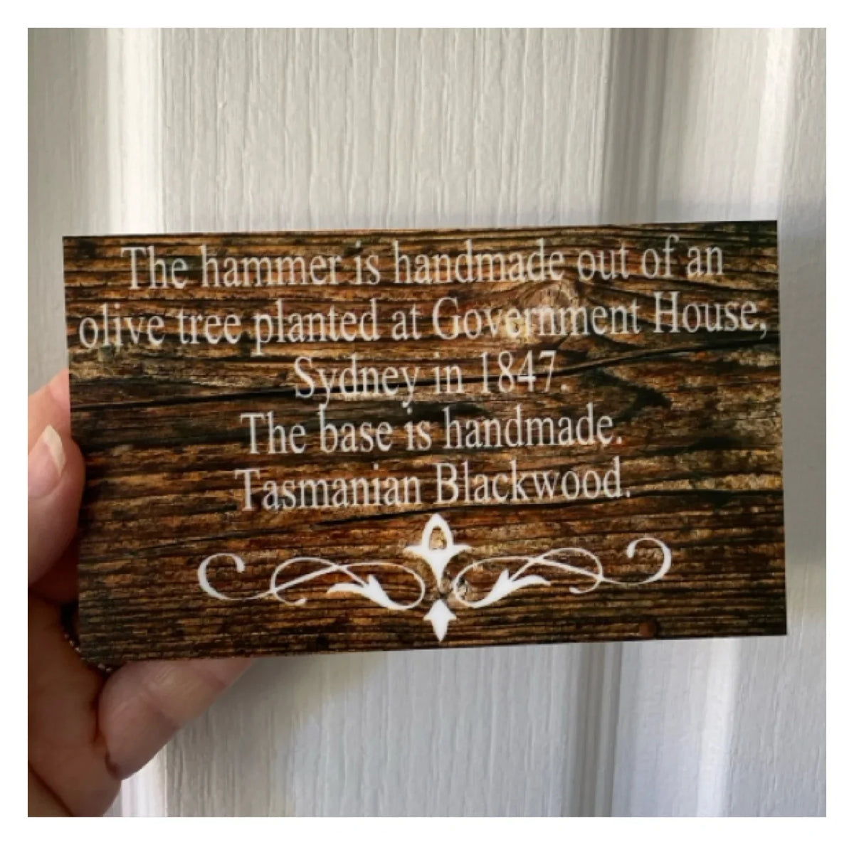 Custom Personalised Dark Wood Look Sign - The Renmy Store Homewares & Gifts