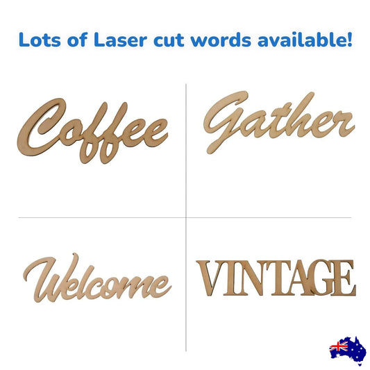 Read Word Wall Quote Art DIY Raw MDF Timber Wood - The Renmy Store Homewares & Gifts