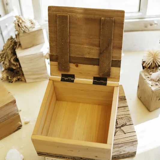 Nautical Wooden Box Nautical Beach House - The Renmy Store Homewares & Gifts