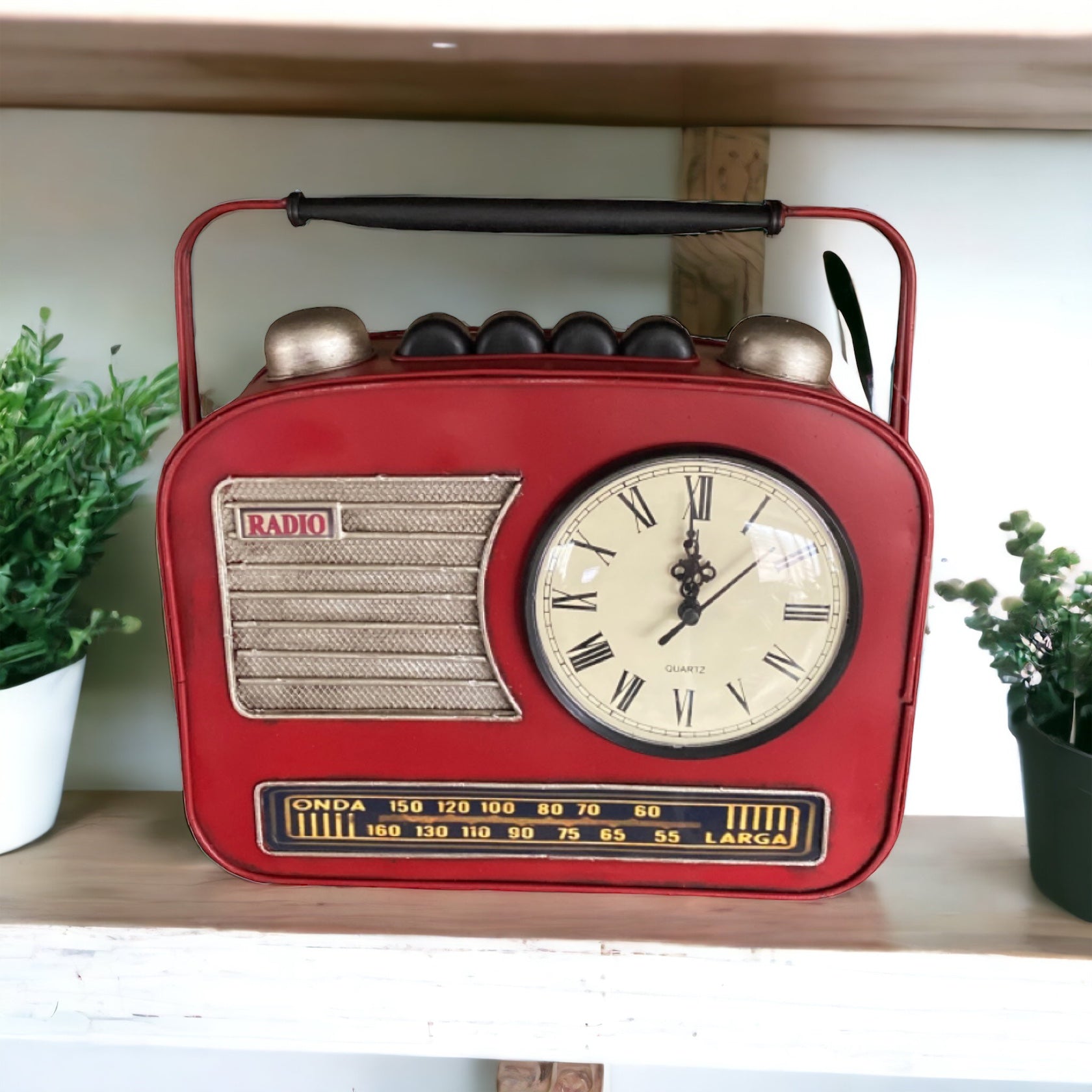Clock Money Box Retro Radio - The Renmy Store Homewares & Gifts 