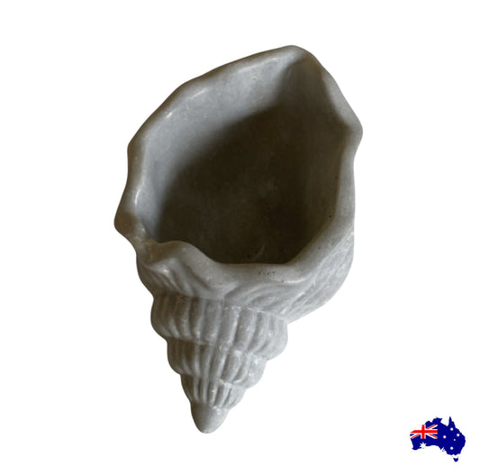 Concrete Shell Planter Pot | Coastal Handmade Australian Succulent Pot