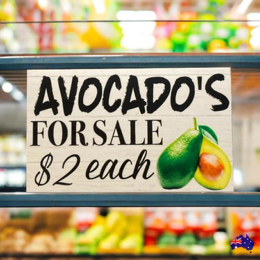 Avocados For Sale Farm Road Stall Custom Homesteading Sign - The Renmy Store Homewares & Gifts