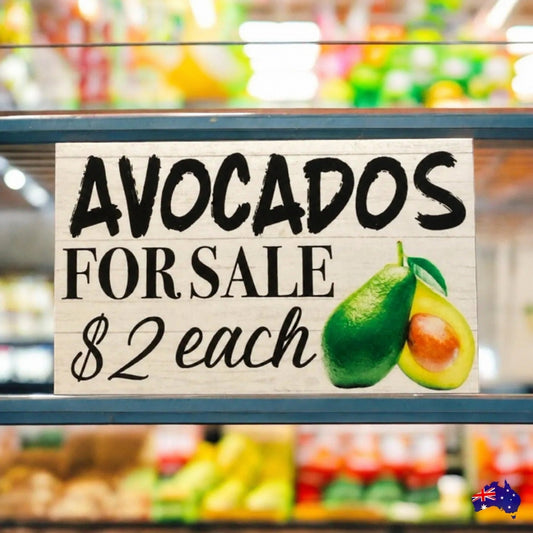 Avocados For Sale Farm Road Stall Custom Homesteading Sign - The Renmy Store Homewares & Gifts