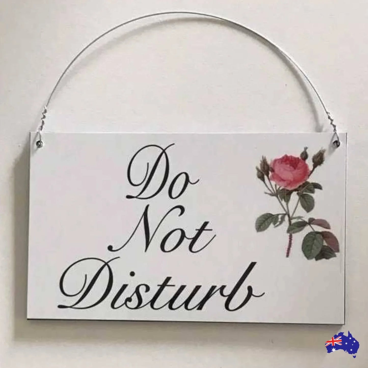 Do Not Disturb Make Up My Room Double Sided Rose Sign - The Renmy Store Homewares & Gifts