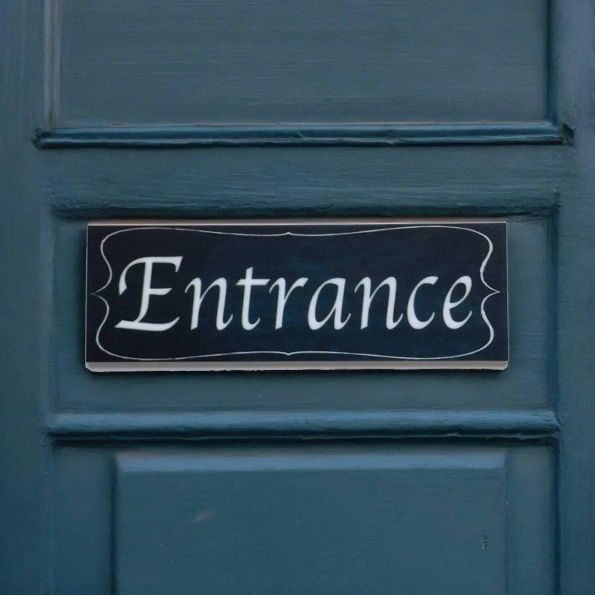 Entrance Vintage Black Property Business Sign - The Renmy Store Homewares & Gifts