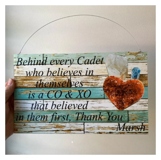 Crystal Heart Hearts Rock Custom Wording Text Sign - The Renmy Store Homewares & Gifts