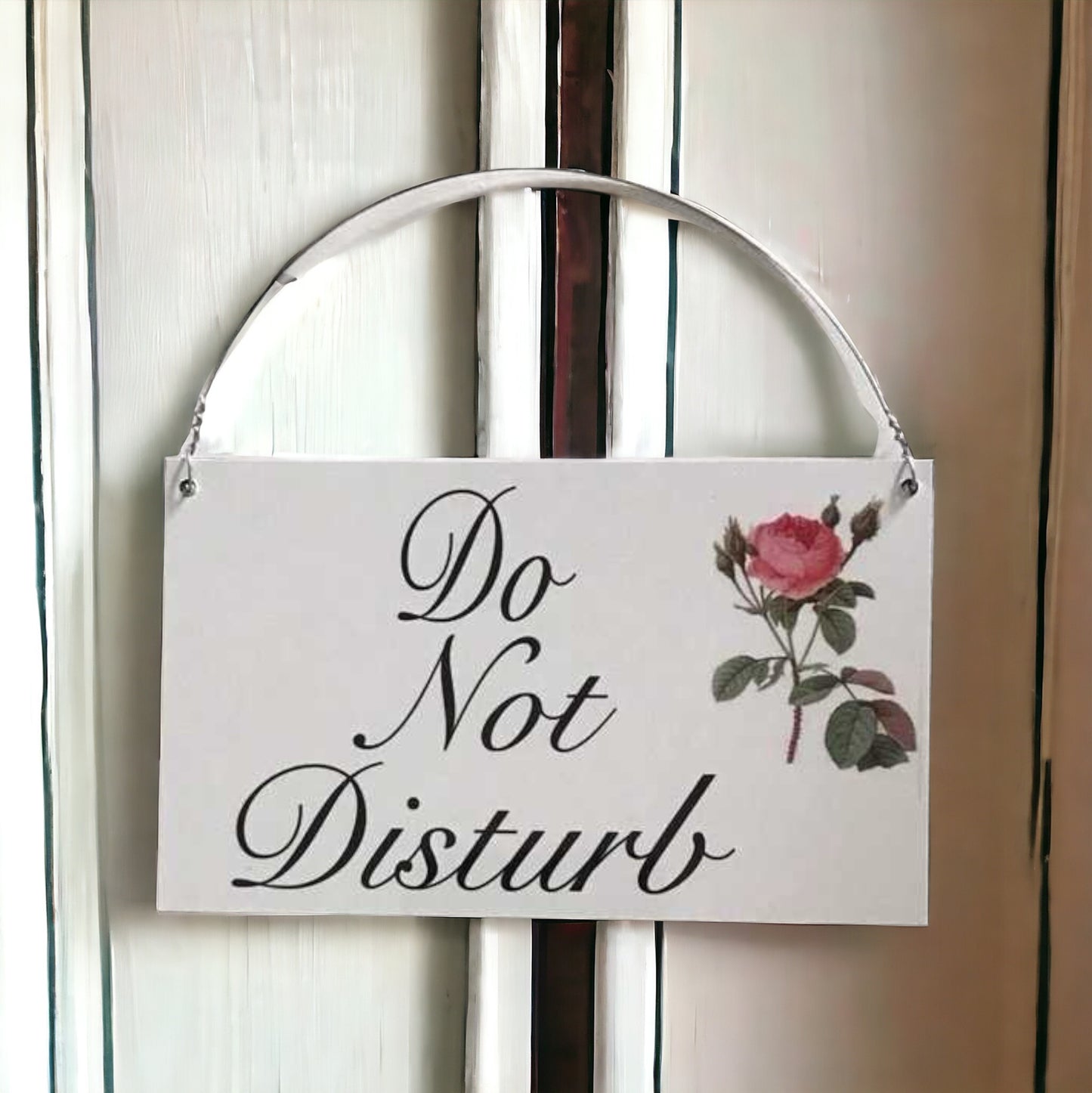 Do Not Disturb Make Up My Room Double Sided Rose Sign - The Renmy Store Homewares & Gifts 