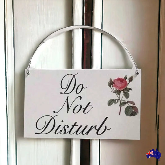 Do Not Disturb Make Up My Room Double Sided Rose Sign - The Renmy Store Homewares & Gifts
