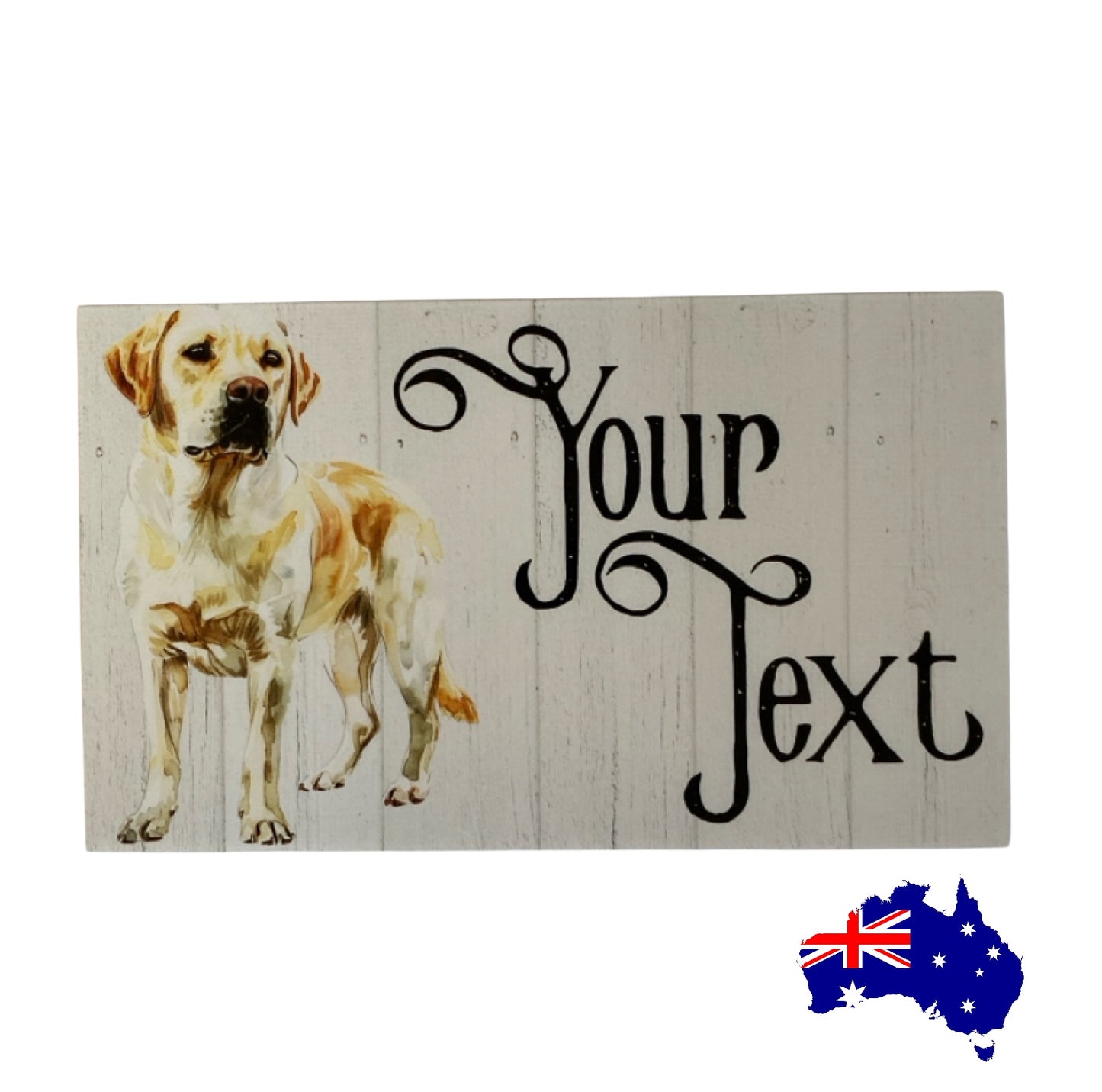 Labrador Retriever Golden Dog Personalised Custom Sign