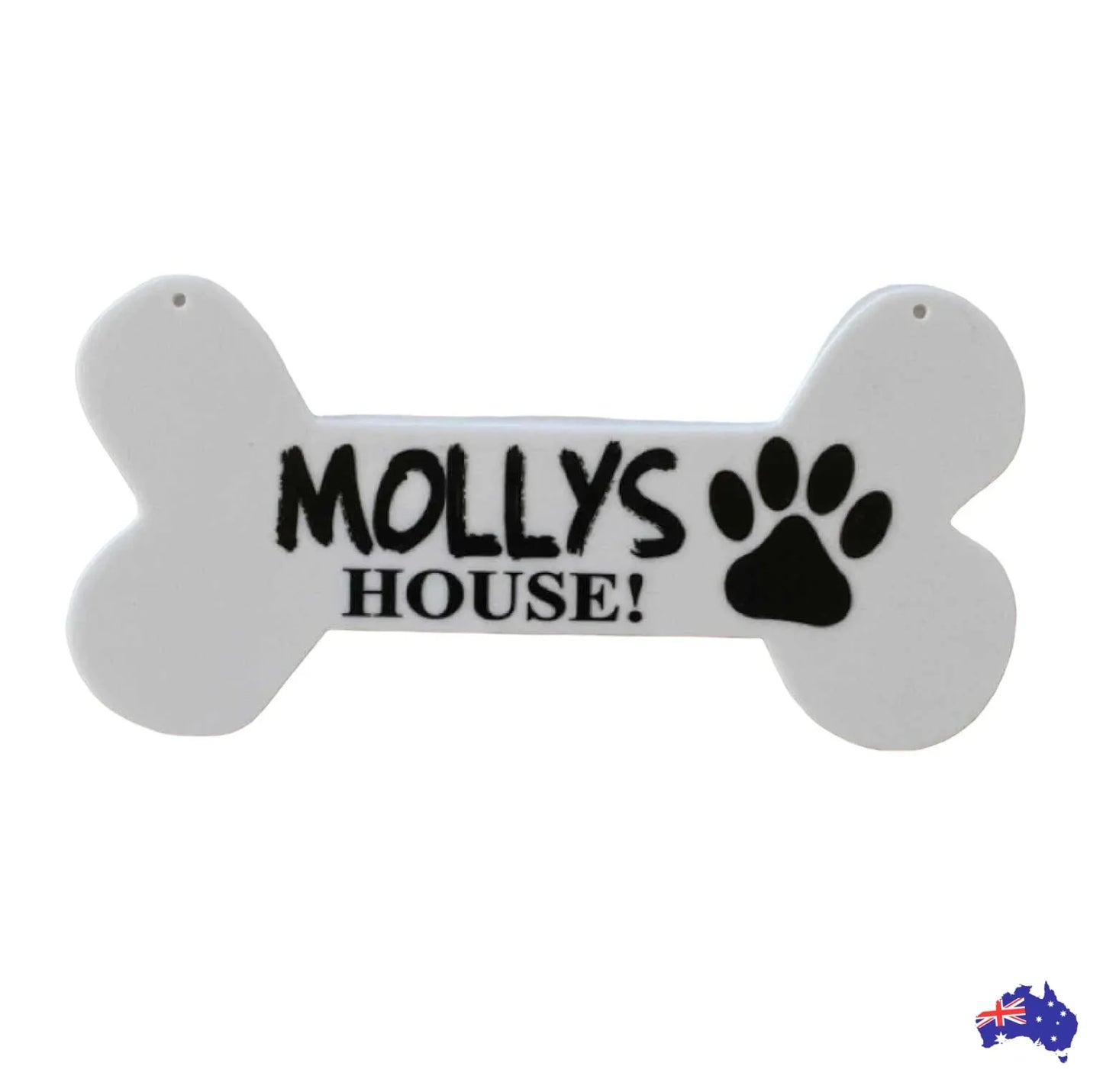 Dog Bone Dogs Name Custom House Sign - The Renmy Store Homewares & Gifts