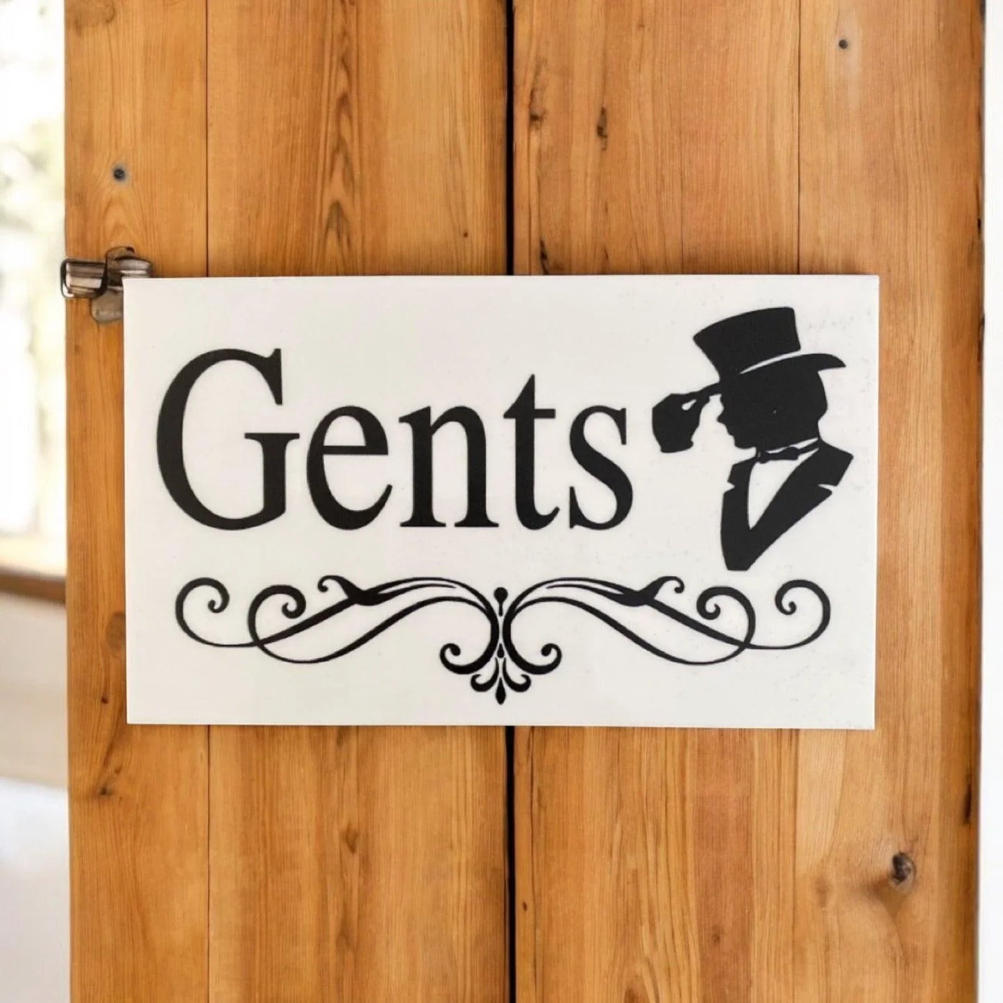 Toilet Door Ladies Gents Vintage Antique Sign - The Renmy Store Homewares & Gifts
