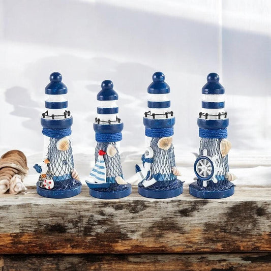 Lighthouse Coastal Ornament Seagull Shell - The Renmy Store Homewares & Gifts