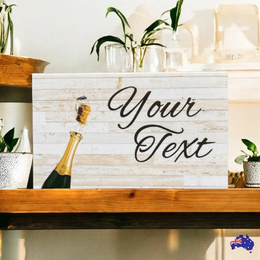 Champagne Celebration Event Custom Personalised Sign - The Renmy Store Homewares & Gifts