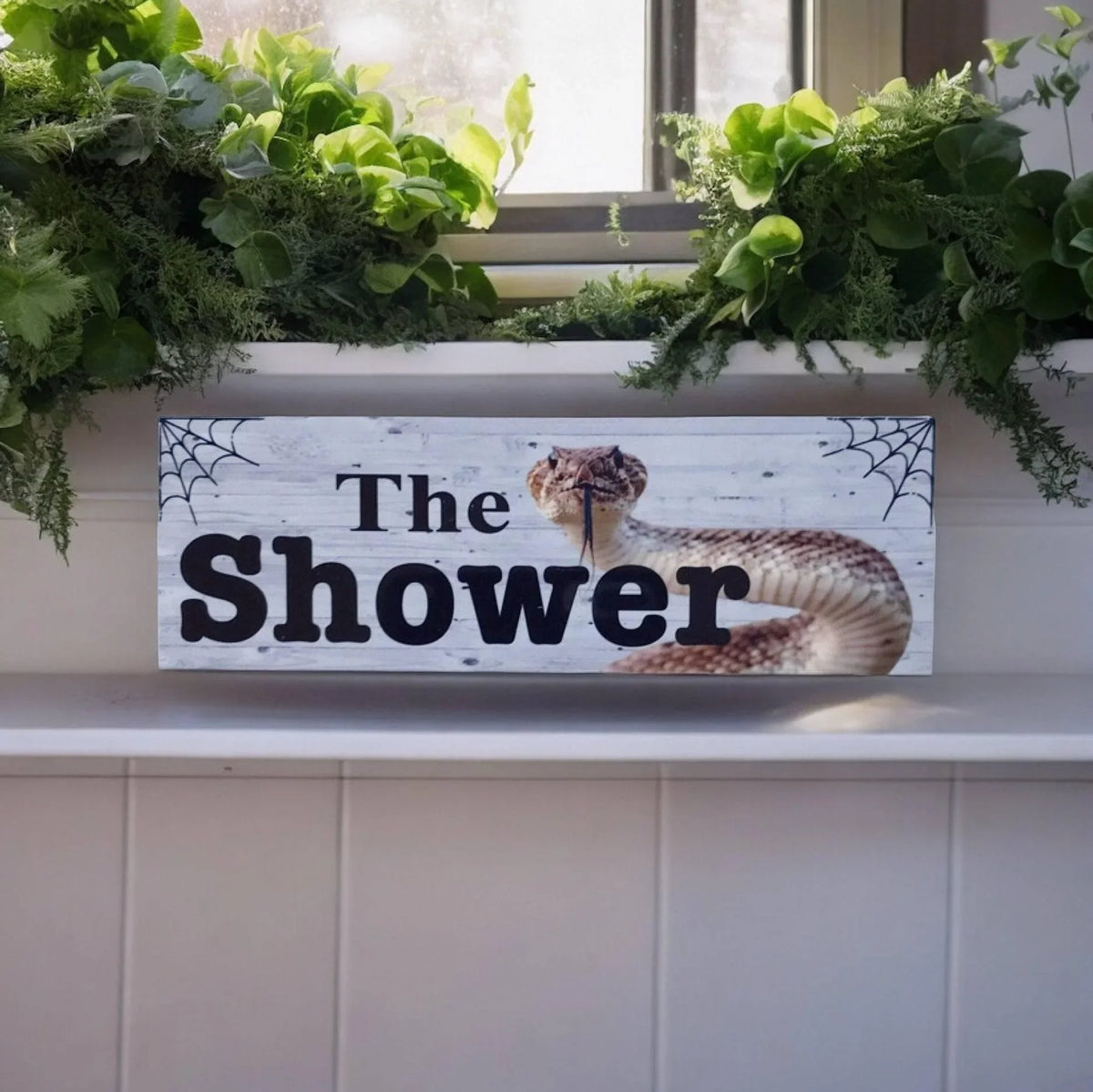 The Shower with Snake Outback Sign - The Renmy Store Homewares & Gifts