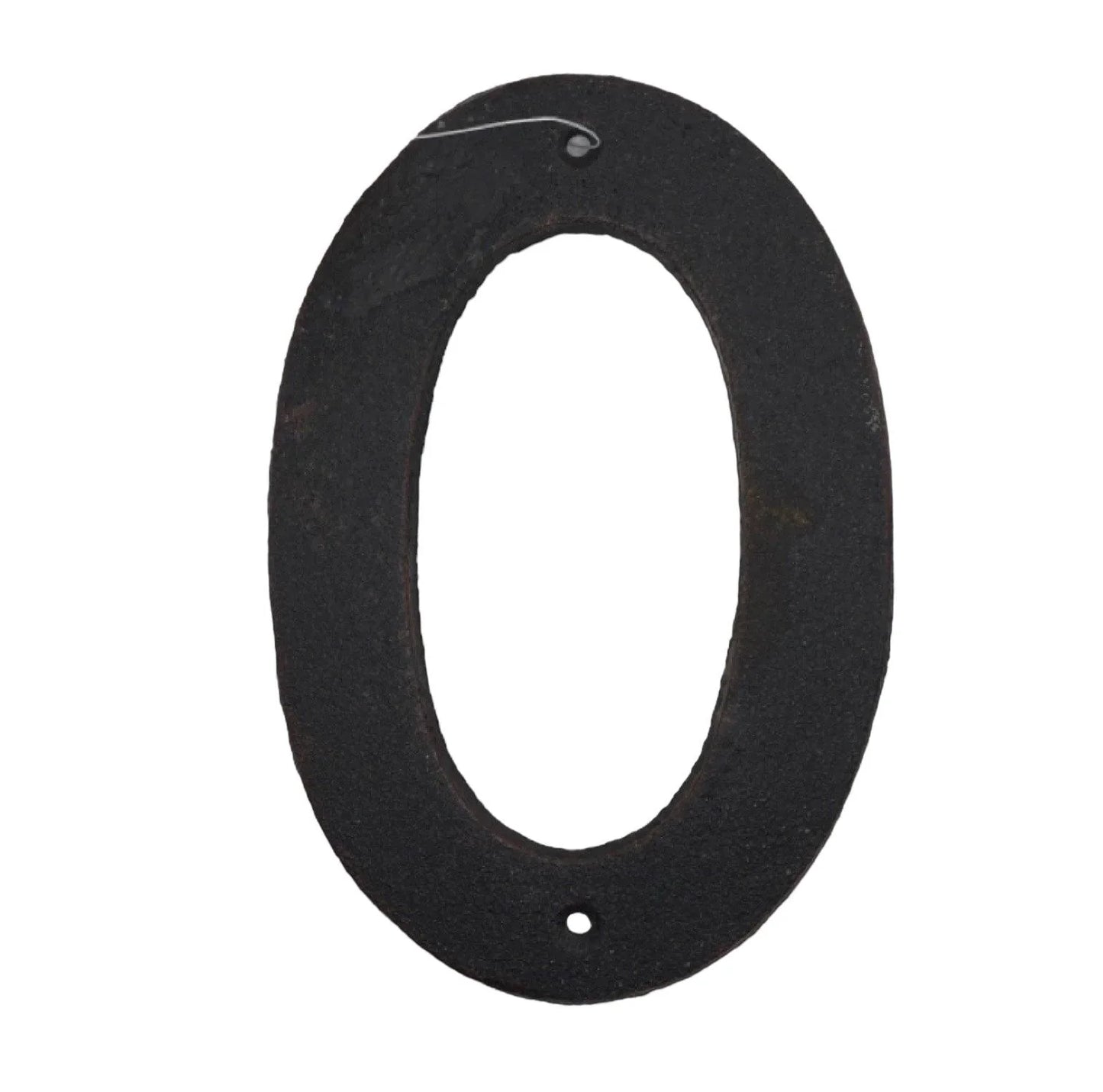 Number 0 Cast Iron Metal House Street Fence Wall Letterbox Large 16cm - The Renmy Store Homewares & Gifts