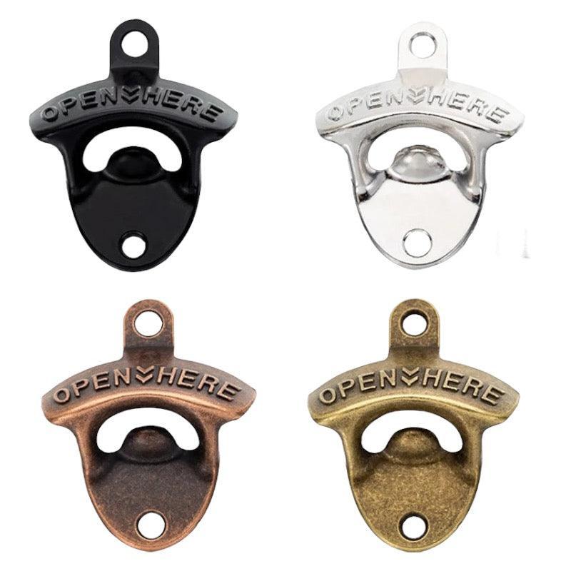 Bottle Opener Wall Open Here Metal - The Renmy Store Homewares & Gifts