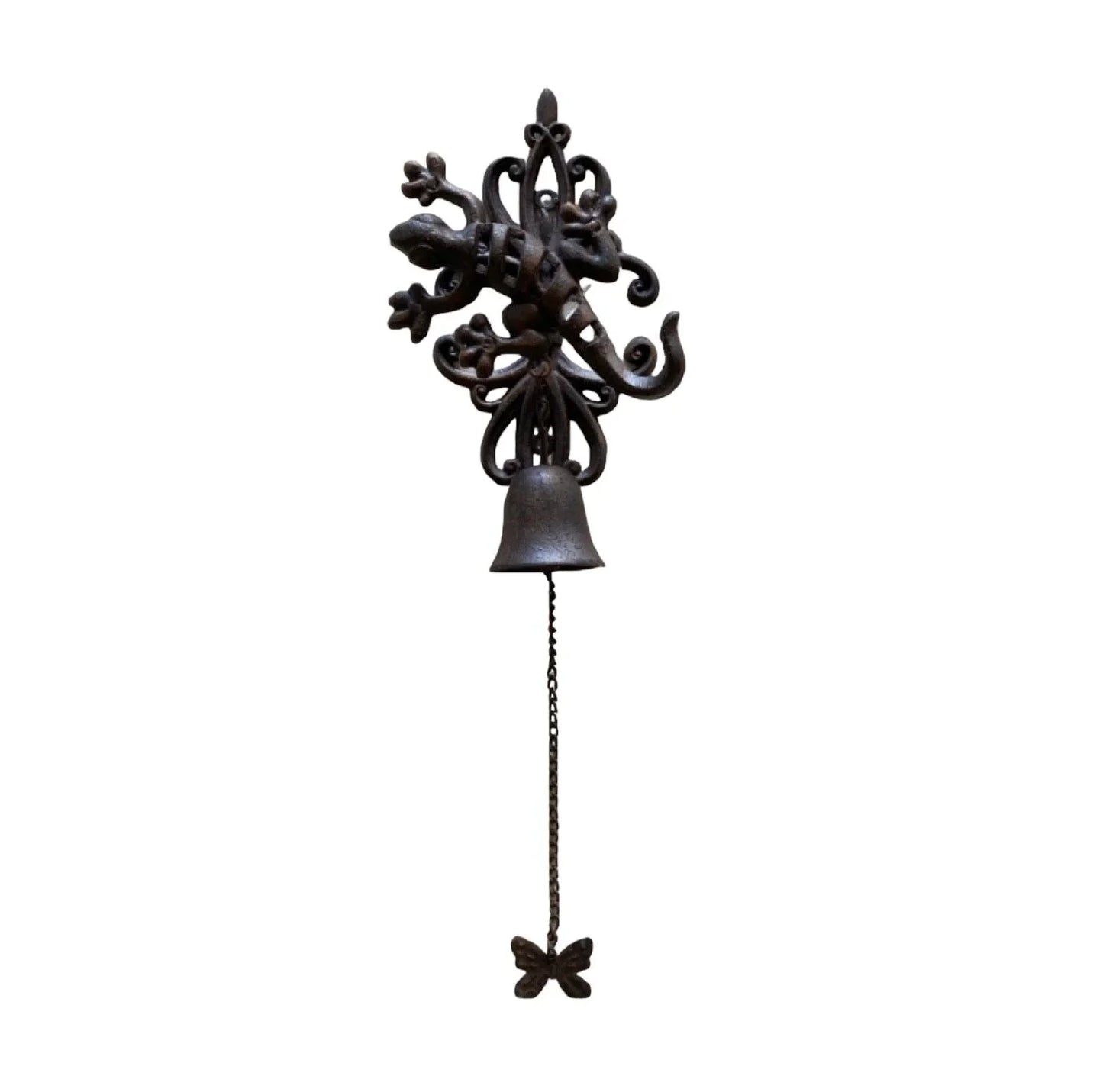 Door Bell Lizard Gecko Butterfly Cast Iron - The Renmy Store Homewares & Gifts