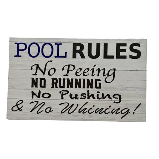 Pool Rules Outdoor Sign - The Renmy Store Homewares & Gifts